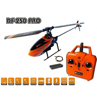 4-CHANNEL HELICOPTER DF-250 PRO 6-AXIS-GYRO 2.4GHz RTF - DF-MODELS